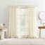 Harrison Ivory Sheer Tab Loop Single Curtain Panel, 84"