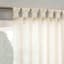 Harrison Ivory Sheer Tab Loop Single Curtain Panel, 84"