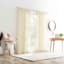 Harrison Ivory Sheer Tab Loop Single Curtain Panel, 84"