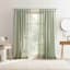 Harrison Sage Sheer Tab Loop Single Curtain Panel, 84"