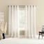 Nordic White Sheer Grommet Single Curtain Panel, 84"