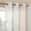 Nordic White Sheer Grommet Single Curtain Panel, 84"