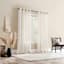 Nordic White Sheer Grommet Single Curtain Panel, 84"