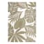 (E513) Found & Fable Santorini Cala Green Leaves Outdoor Area Rug, 5x7