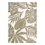 (E513) Found & Fable Santorini Cala Green Leaves Outdoor Area Rug, 8x10