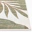 (E513) Found & Fable Santorini Cala Green Leaves Outdoor Area Rug, 8x10