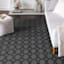 (D601) Verona Grey Contour Area Rug, 8x10
