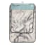 2-Piece Grey Marbled Print Bath Rug Set, 17x24/20x32