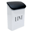 White & Black Lombard Lint Box