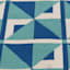 (E503) Sunny Club Blue Pinwheel Primo Outdoor Area Rug, 5x7