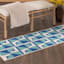 (E503) Sunny Club Blue Pinwheel Primo Outdoor Runner, 2x6