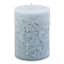 Ty Pennington Blue Cold Pour Pillar Candle, 3x4