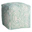 Found & Fable Zen Circle Pouf, Green
