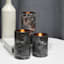 Crosby St. Set of 3 Marbled Wax LED Pillar Candle with Timer