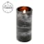 Crosby St. Black Marbled Wax LED Pillar Candle with 6 Hour Timer, 3x6