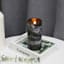 Crosby St. Black Marbled Wax LED Pillar Candle with 6 Hour Timer, 3x6