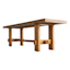 Honeybloom Pasadena Dining Bench with Rustic Natural Finish