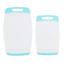 Farberware 2-Piece Aqua Non-Slip Cutting Board Set