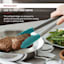 KitchenAid Stainless Steel Silicone Tipped Tongs, Aqua Sky