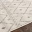 (D483) Found & Fable Roma Ivory Diamond Design Area Rug, 5x7