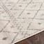 (D483) Found & Fable Roma Ivory Diamond Design Area Rug, 8x10