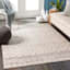 (D483) Found & Fable Roma Ivory Diamond Design Area Rug, 8x10