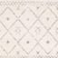 (D483) Found & Fable Roma Ivory Diamond Design Runner, 2x7