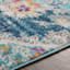 (D493) Floransa Blue Medallion Runner, 2x7