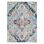 (D493) Floransa Blue Medallion Accent Rug, 3x5