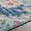 (D493) Floransa Blue Medallion Accent Rug, 3x5