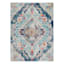 (D493) Floransa Blue Medallion Area Rug, 5x7