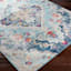 (D493) Floransa Blue Medallion Area Rug, 5x7
