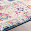 (D494) Found & Fable Floransa Blue & Pink Medallion Area Rug, 8x10