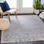 (D497) Roma Grey Global Area Rug, 8x10