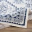 (D496) Roma Blue Medallion Area Rug, 5x7