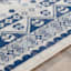 (D496) Roma Blue Medallion Area Rug, 5x7