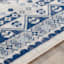 (D496) Roma Blue Medallion Area Rug, 8x10