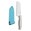 Farberware Stamped Stainless Steel Edgekeeper Santoku Knife, 5"