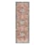 Amelie Blue & Rust Washable Runner, 2x8