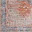 Amelie Blue & Rust Washable Runner, 2x8