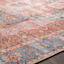 Amelie Blue & Rust Washable Runner, 2x8