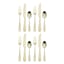 12-Piece Shelton Gold Satin Flatware Set