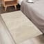 (A493) Crosby St. Ivory Half Moon Design Tufted Accent Rug, 2x4