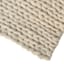 (A494) Honeybloom Ivory Chunky Knit Patterned Runner, 2x6