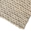 (A494) Honeybloom Ivory Chunky Knit Patterned Accent Rug, 2x4