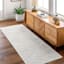 (B861) Crosby St. Lyna Ivory Zebra Design Washable Runner, 2x7