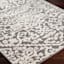 (B862) Found & Fable Lyna Grey & White Patterned Washable Area Rug, 5x7