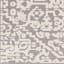 (B862) Found & Fable Lyna Grey & White Patterned Washable Area Rug, 5x7