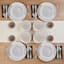 Trellis 12-Piece Stoneware Dinnerware Set, White