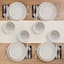 12-Piece Drea White Stoneware Dinnerware Set